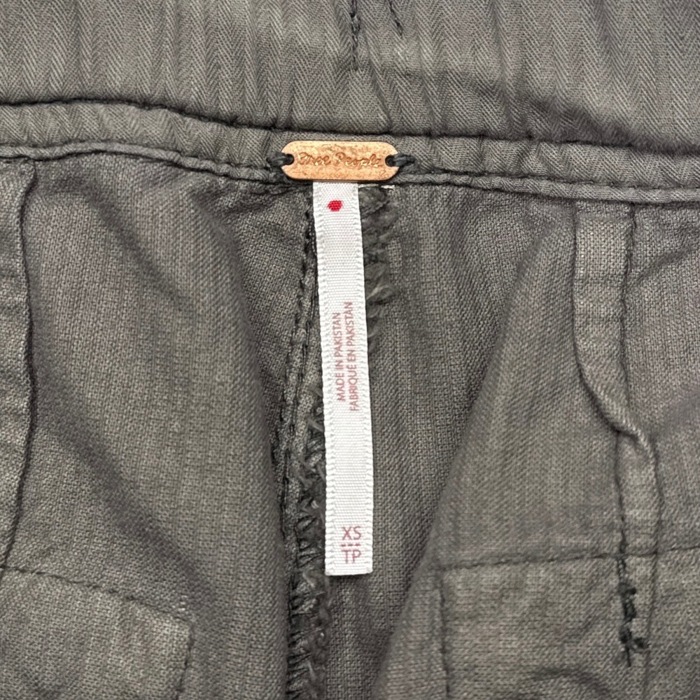 Free People We The Free Tahiti Corduroy Cargo Pants Womens Size XS Gray Boho - Picture 5 of 9